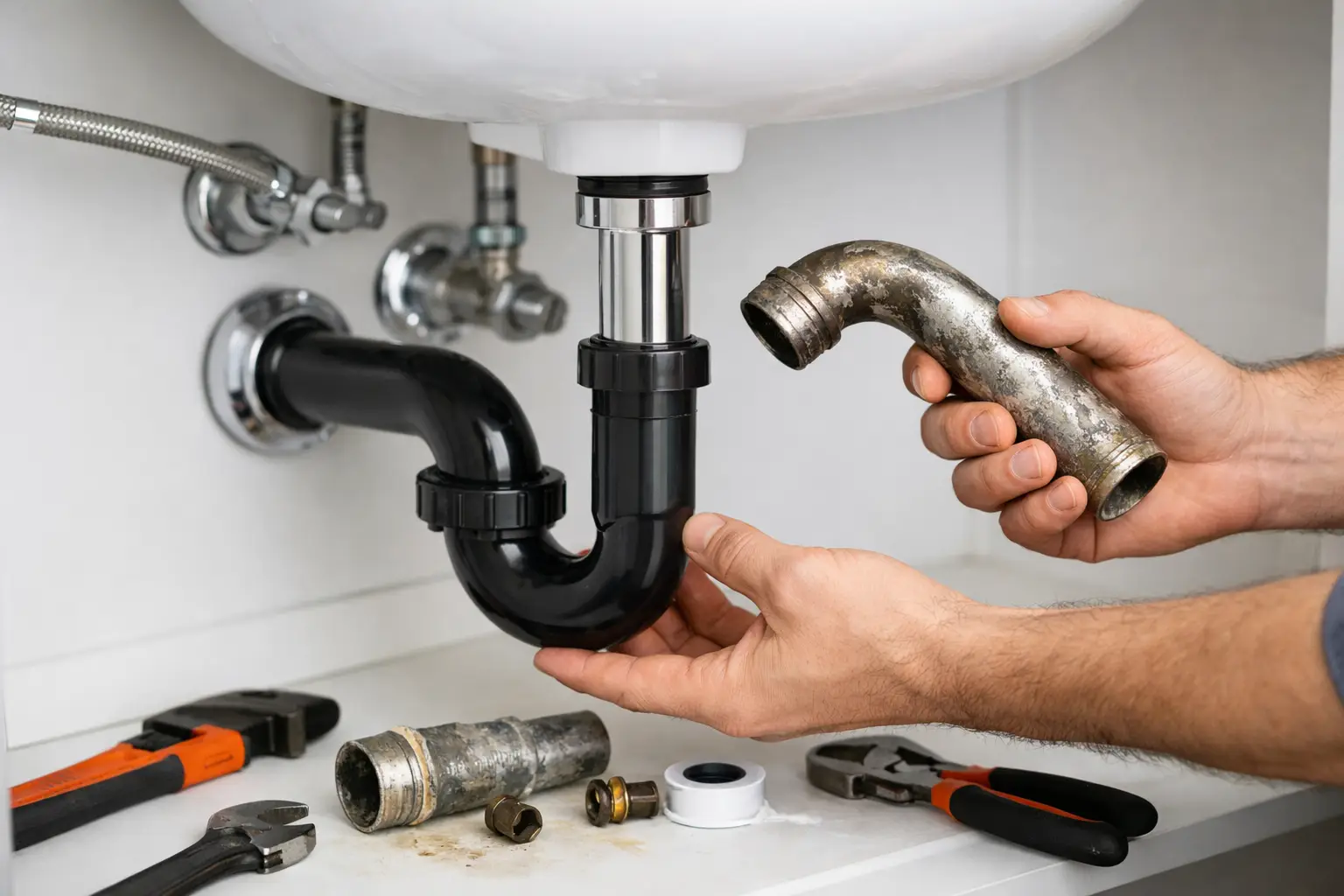 How to Replace Bathroom Sink Plumbing Safely