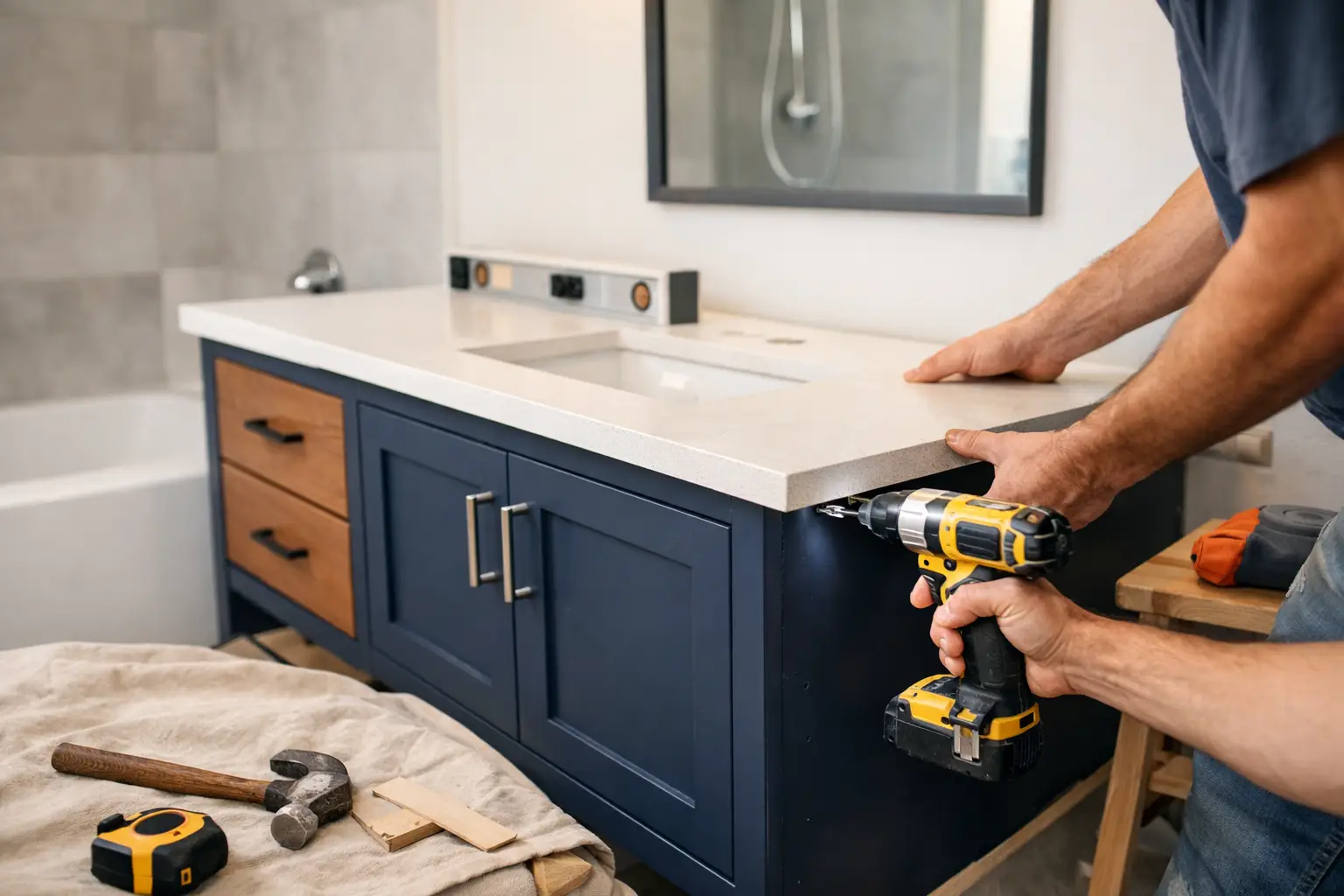 Vanity Cabinet Installation for a Better Bathroom
