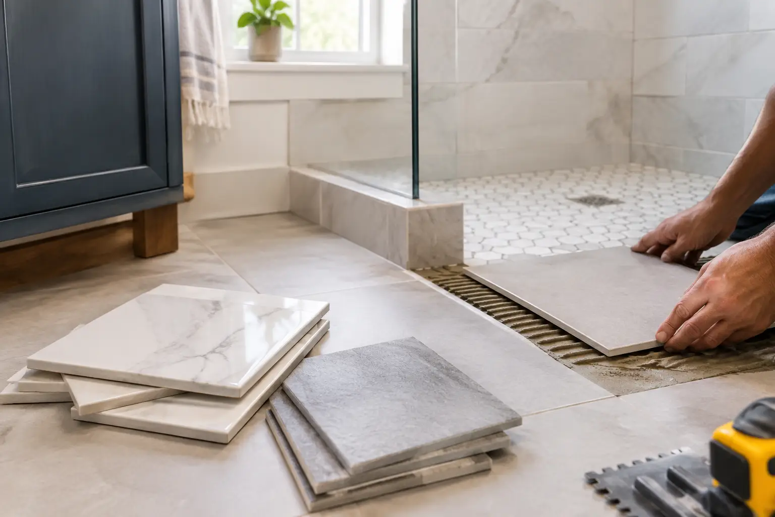 Ceramic or Porcelain Bathroom Tile for Your Bath