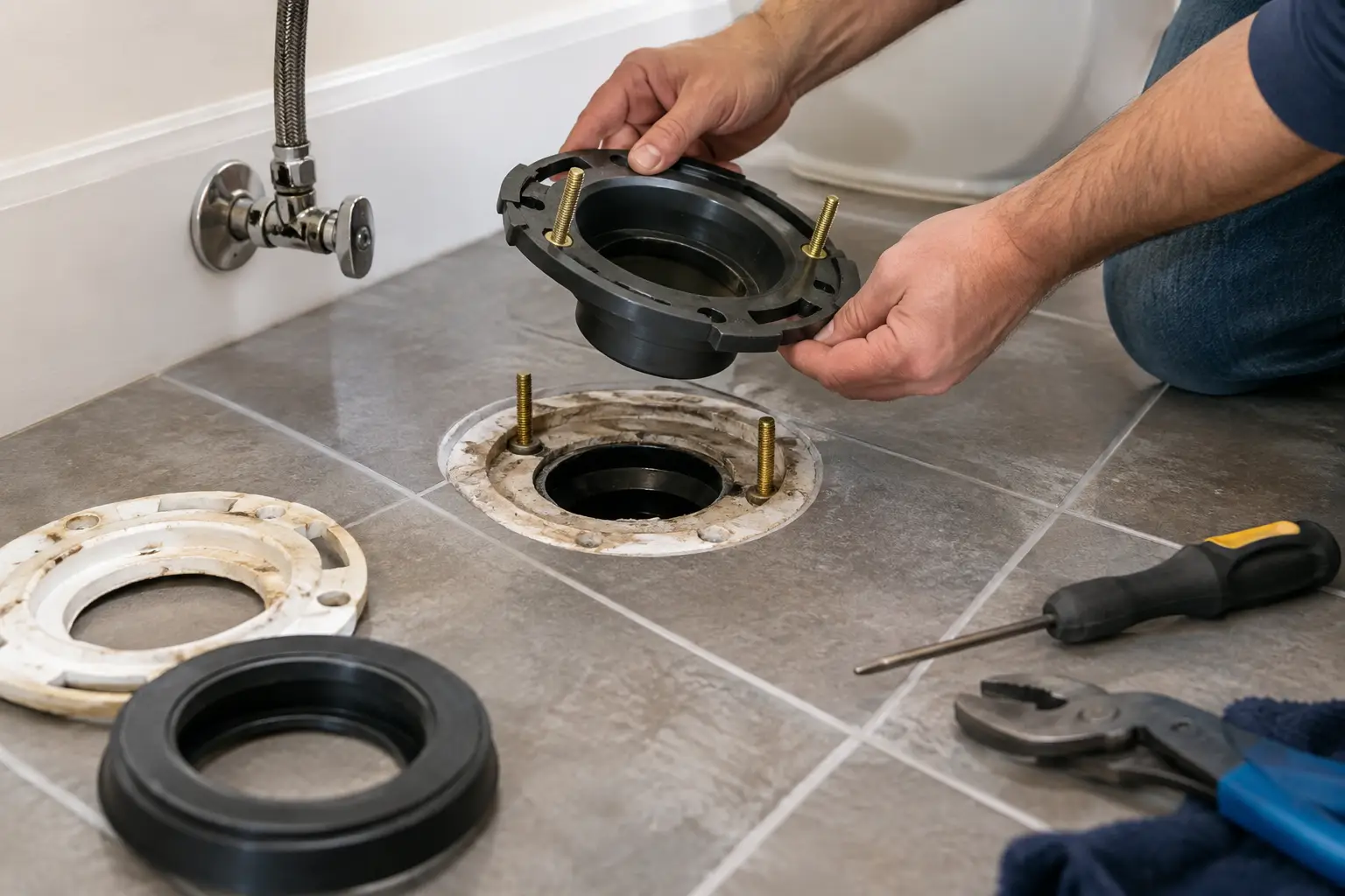 Toilet Flange Replacement Signs and Options
