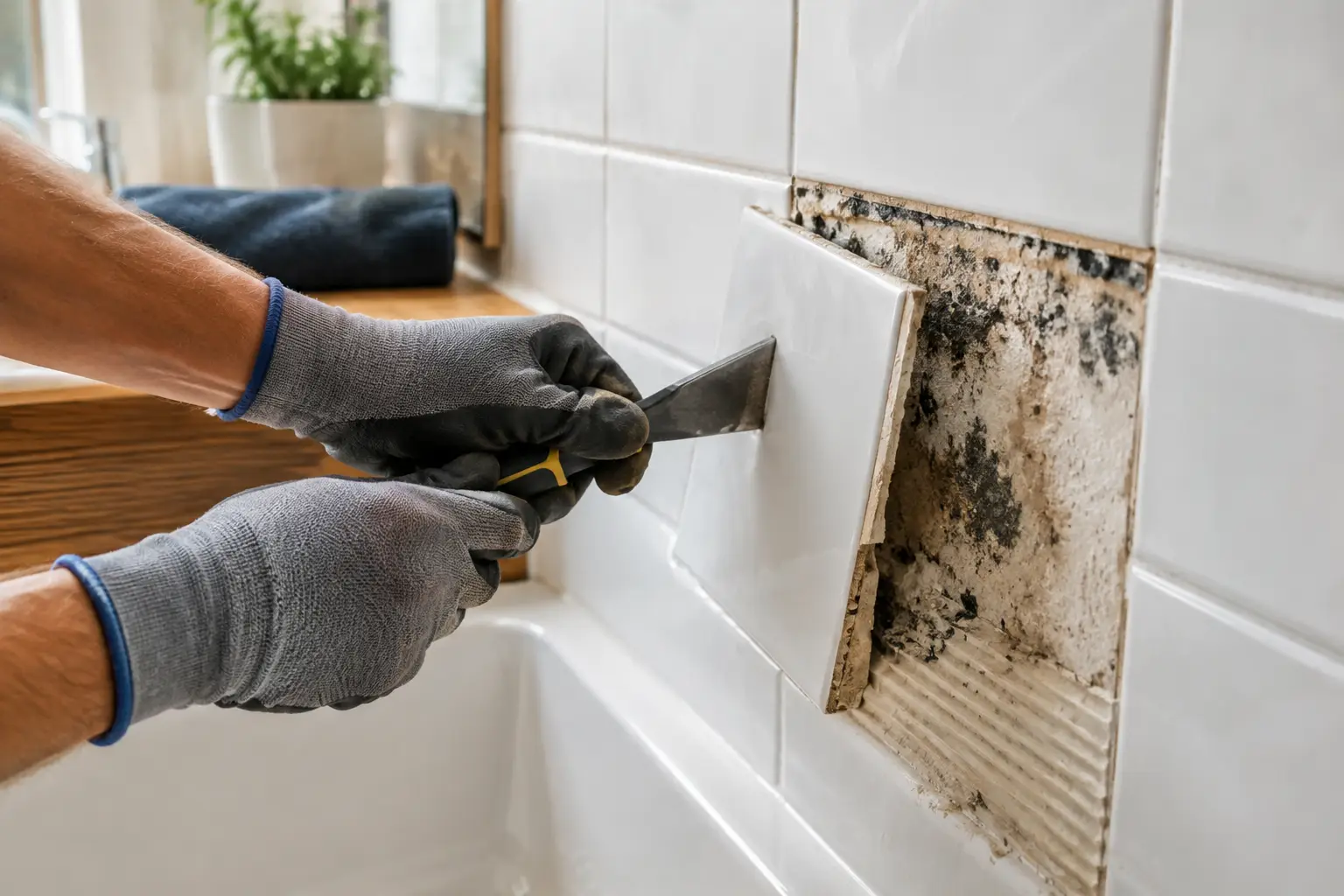 Mold Behind Tile: Signs, Causes, and Repair