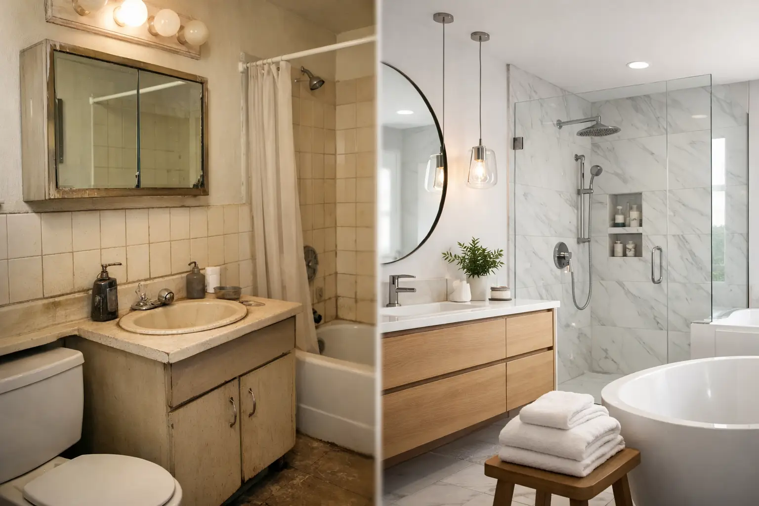 10 Bathroom Makeover Before After Examples
