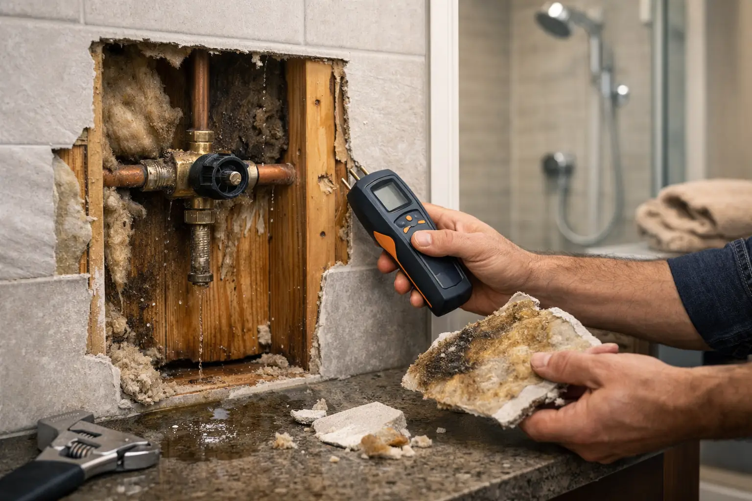 Is a Shower Leak Behind the Wall? 7 Signs