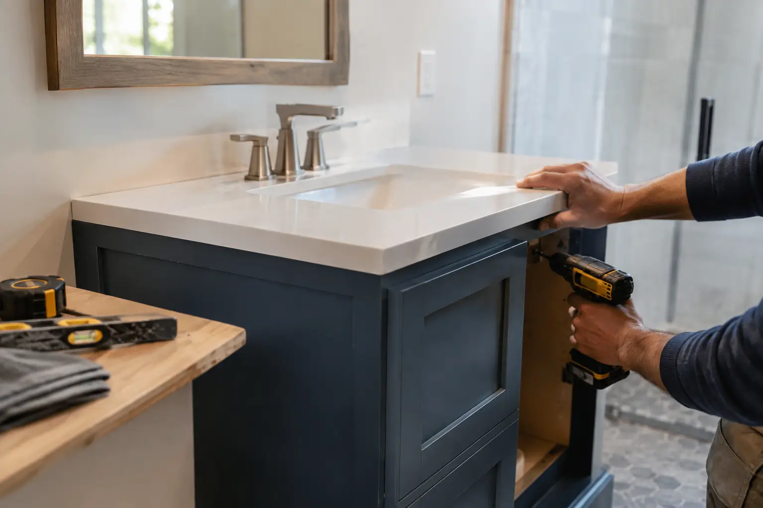How to Install a Bathroom Vanity Correctly
